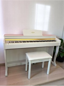 Resim Marcia Mk-900 Wh Dijital Konsol Piyano, Bluetooth, Tuş Hassasiyeti, 88 Tuşlu, Kapaklı Kulaklık Ve Tabure 