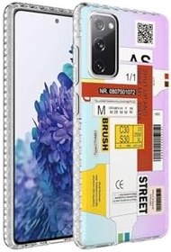 Resim Zipax Samsung Galaxy S20 İle Uyumlu Fe Kılıf Renkli Desenli Silikon Elegans + Kablo Koruyucu Ekran No2 
