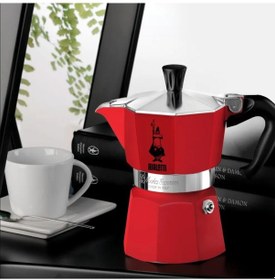 Resim Bialetti Moka Express Kırmızı 6 Cup 