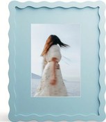 Resim Gaojunshop01 Mavi Dalga Desenli Duvarlık Ve Masaüstü Fotoğraf Çerçevesi - 8x10 İnç 