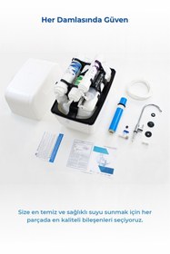 Resim Piksel Aqua 12 Aşamalı HID Memb. Detoks, Alkali Ve Multimineral Filtreli Su Arıtma Cihazı 
