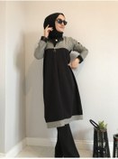 Resim AYSUN AYDEMİR Siyah Gri Fermuarlı Eşofman Takımı 