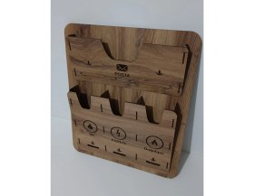 Resim Canlı Tahtam Ahşap Dekoratif Posta Kutusu 