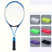Resim 5 Adet Canlı Renkli Elastik Kaymaz Yüzükler Tenis & Badminton Raketi İçin - Dayanıklı, Ter Geçirmez Tutuş Artırıcılar Siyah, Mavi, Yeşil, Mor, Pembe - Spor Tutkunları İçin Mükemmel 