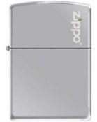 Resim Zippo High Polish Chrome Classic Logo Çakmak Elit