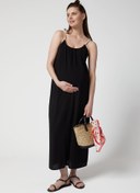 Resim Dream Halat Askılı Hamile Elbise - S / Siyah 