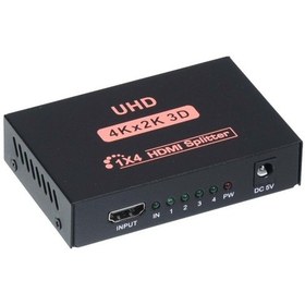 Resim Class Luxury,4'li 4k Hdmı Splitter Çogaltıcı ,1/4 Hdmı Splitter 