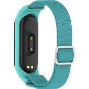 Resim Xiaomi Mi Band 3/4/5/6 İçin Elastik Naylon Akıllı Saat Kayışı Yedek Kordonlu Saat 
