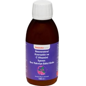 Resim Imuneks Farma Resveratrol Kuersetin ve C Vitamini İçeren Sıvı Takviye Edici Gıda 150 ml 