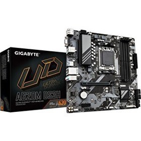 Resim Gigabyte A620M-DS3H 6400 Mhz (O.C) DDR5 Soket Am5 Matx Anakart 