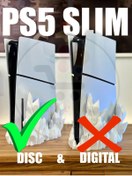 Resim Bi'şeyler Sepeti Ps5 Slim - Playstation 5 Slim Disc Versiyon Uyumlu Kristal Dikey Vertical Stand 