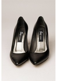 Resim Seç Kundura 4292 Hakiki Deri Stiletto 9Cm Siyah 
