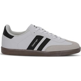 Resim Slazenger Indıa Beyaz / Siyah Günlük Spor Ayakkabısı Beyaz / Siyah | Unisex 