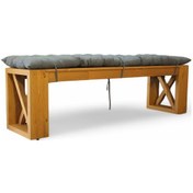 Resim Neiwel Garden Luin Doğal Ahşap Bahçe Bank-37-100 Açık Ceviz 