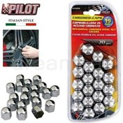 Resim Pilot 19Mm Krom Kaplı Çelik Bijon Kapağı 20 Adet 02239 
