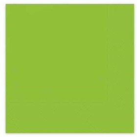 Resim Açık Yeşil Renk 16'lı Kağıt Peçete 33x33cm 