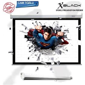 Resim Genel Markalar Xblack xge-180 Kumandalı Motorlu Projeksiyon Perdesi 