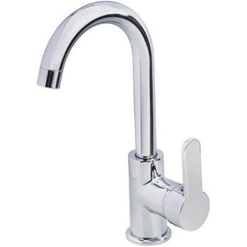 Resim Gms Zirve Mix Kuğu Lavabo Musluk Bataryası Çift Su Girişli Zrv101 