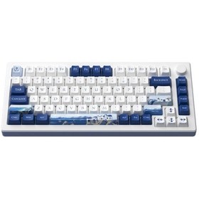 Resim Akko MOD 007B HE PC Santorini TKL Hall Effect Kailh Sakura Pink Magnetic Switch RGB Kablosuz Mekanik Oyuncu Klavye 