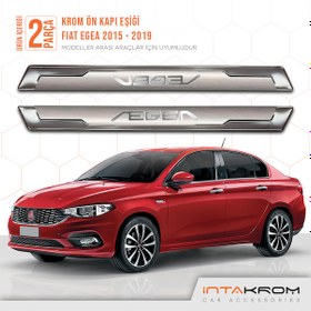 Resim intakrom Fiat Egea Krom Ön Kapı Eşiği 2 Parça 2015 ve Üzeri 