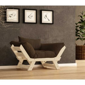Resim Woodesk Adalar Masif Natural-Kahve Renk Berjer CPT8144-140 