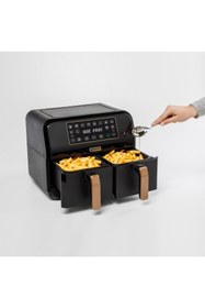 Resim Kenwood HFP70.000BK Dual 8 L Airfryer Sıcak Hava Fritözü 