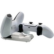 Resim Didadodo Bosphorusboutique Ps5 Oyun Kumandası Şarj Dock Çiftli Noktalı Hızlı Şarj Cihazı Beyaz Gamepad Denetleyici Bağlantı Vw 