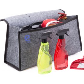 Resim VoleeCraft Araç Oto Bagaj Düzenleyici Çanta Organizer Araba Çantası Oto Içi Eşya Düzenleyici Gri 