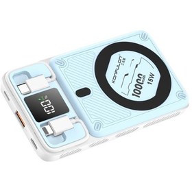 Resim Büro Ev Ofis Cihazları İçin Mavi 10.000mah 20w Pd Magsafe Powerbank 