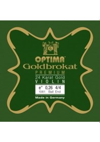 Resim Pirastro Optima Goldbrokat Premium 24 Karat Altın E ( Mi ) Tek Keman Teli 