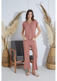 Resim Sevim Kadın Kısa Kol Tarçın Pijama Takım C1t5n851 001 