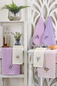 Resim 6 Parça Mutfak Kurulama Bezi 30 X 50 Cm Lavender Flower 
