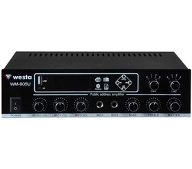Resim Westa WM-605U 100 W Trafolu 2 Kanallı Oto Amplifikatör 