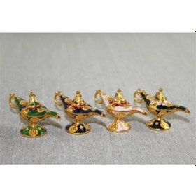 Resim Mineli Metal Alaaddin Lambası Model 7 