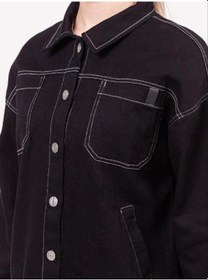Resim Zekids Kız Çocuk Gabardin Ceket-13921 Siyah 