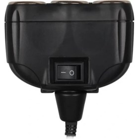 Resim Olesson 1634 12-24V Tek USB Girişli 120W 80CM Kablolu Dijital Voltaj Ekranlı 3'lü Araç Çakmak Çoklayıcı 