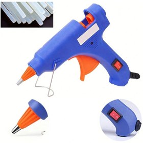 Resim shopwave Sıcak Silikon Tabancası 80W On/OFF Tuşlu + 4 Adet Tam Boy Kalın Slikon Hediyeli 