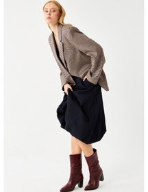 Resim Gönderir Kadın Bordo Antik Sivri Burun Körüklü Kalın Topuklu Hakiki Deri Çizme Gkzc13444579 Bordo 