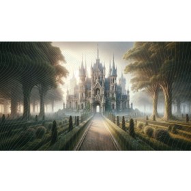 Resim Venspor Gizemli Kale Arkaplan 200x150cm Fon Duvar Örtüsü 