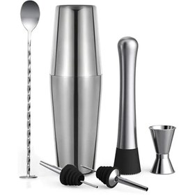 Resim Vosco VSC-600B 6 Parça Boston Shaker Kokteyl Seti, 750 ml 