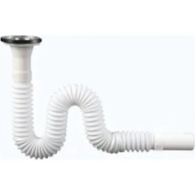 Resim Gross AVM Körüklü Lavabo Evye Sifonu - Lavabo Gider Borusu 