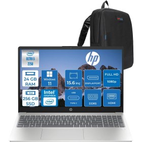 Resim Hp Laptop Aı 15-FD2026NT Intel Ultra5 225U 24GB Ddr5 256GB SSD 15.6" Inch Intel® Grafik Gpu Fhd (1920X1080) WIN11HOME Taşınabilir Bilgisayar D51E0EAH06+ZETTAÇANTA 