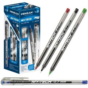 Resim Pensan Tükenmez Kalem My-Tech 0.7 MM Iğne Uç Siyah 2240 - 25 Adet 