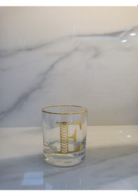 Resim Monogram Cam Bardak-e Kupa 