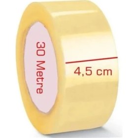 Resim Koli Bandı, Şeffaf, 4,5 cm Genişlik, 30 Metre Uzunluk, 6 Adet 