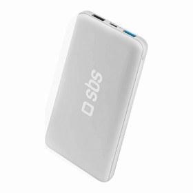 Resim SBS İntelligent Fast Charge 10.000mAh 2xUsbA Çıkışlı Powerbank Beyaz 