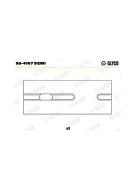 Resim Glyco 554107semı Piston Kol Burcu 4762031 4787170 - 6 Adettir 