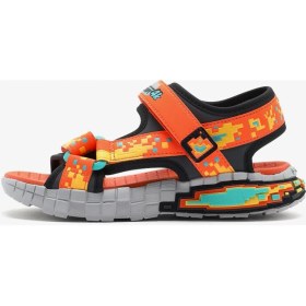 Resim Skechers Megasplash 4K Büyük Erkek Çocuk Turuncu Erkek Çocuk Sandalet 402161L Orbk 
