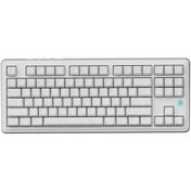 Resim Coverzone Ajazz AK870 Plus 3 Modlu Kontur Tasarım Mekanik Oyun Klavyesi Avokado Switch - Beyaz Desenli 