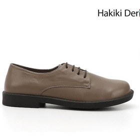 Resim Gön Vizon Antik Bağcıklı Hakiki Deri Oxford Ayakkabı vizon 